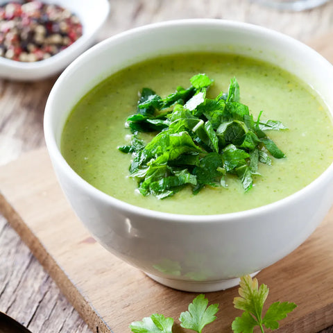 Potage aux fanes de radis