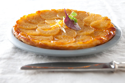 Tarte tatin de navets miel et chèvre