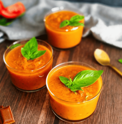 Gaspacho de Tomates et Basilic