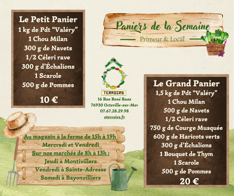 Nos paniers de la semaine du 06 au 11 Octobre 2025