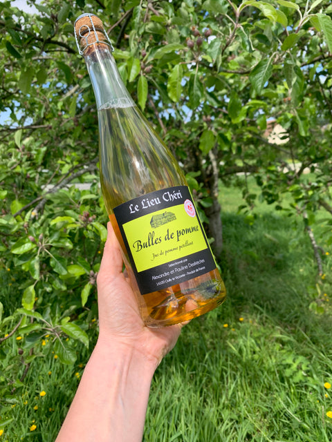 Jus de pomme pétillant