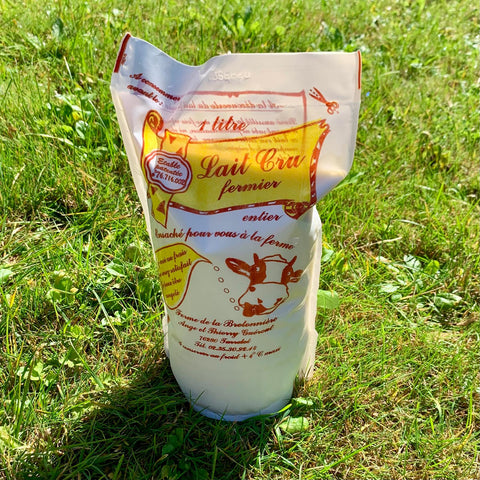 Lait cru entier 1L