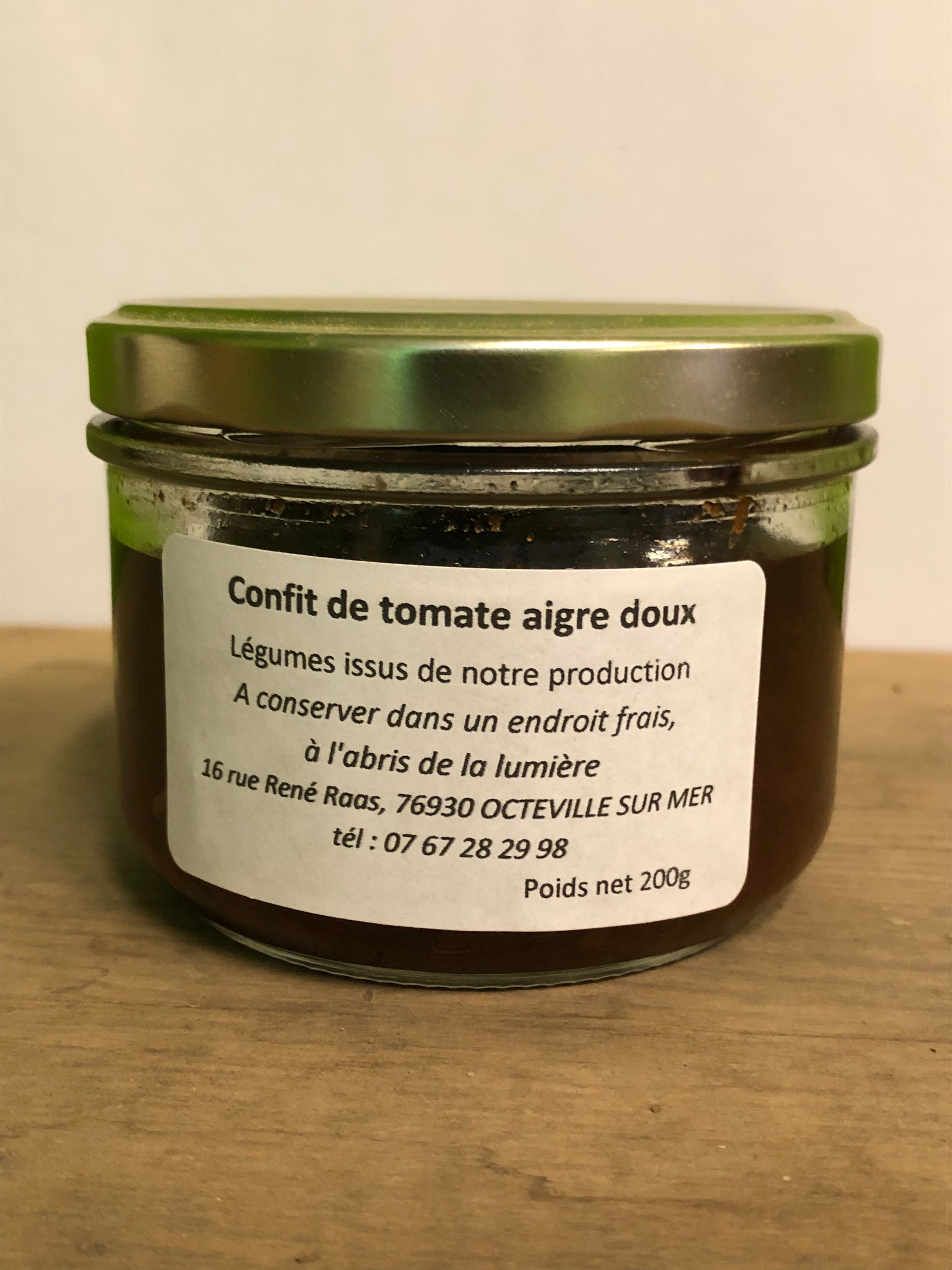 Confit de tomate aigre doux (200g)
